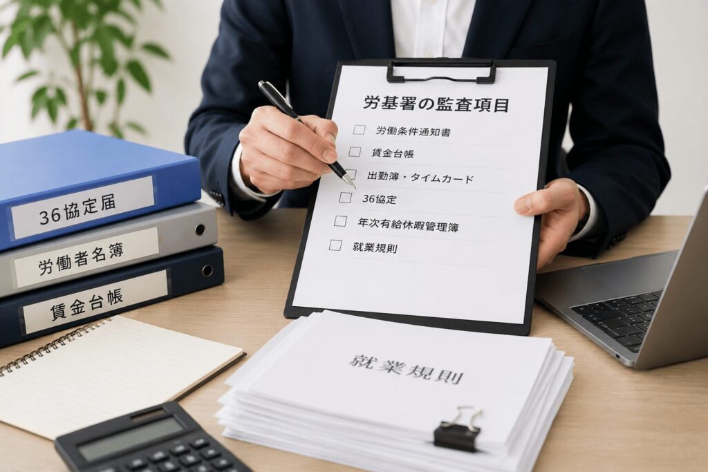 労基署調査項目と流れ