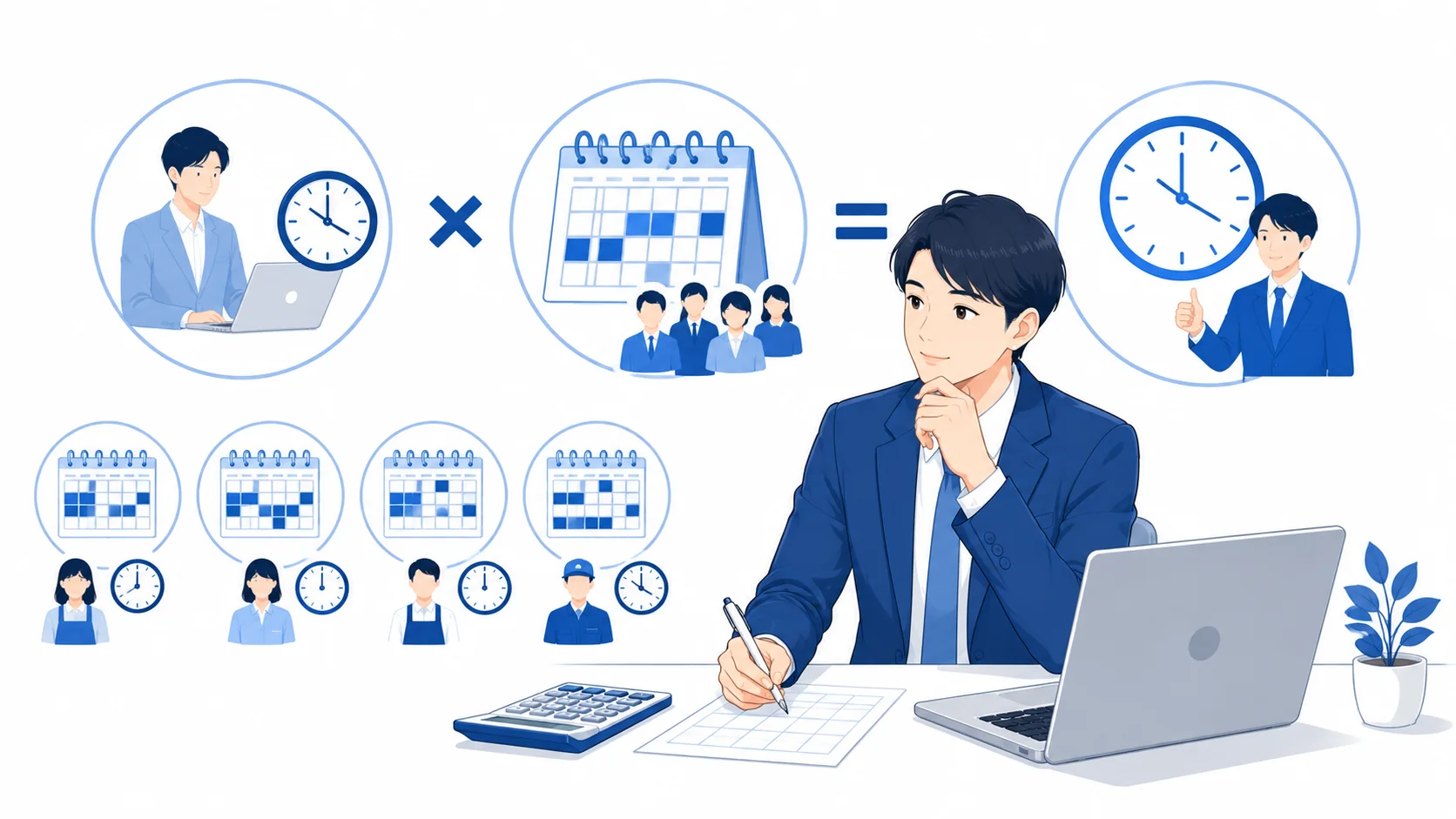 週単位契約の計算方法