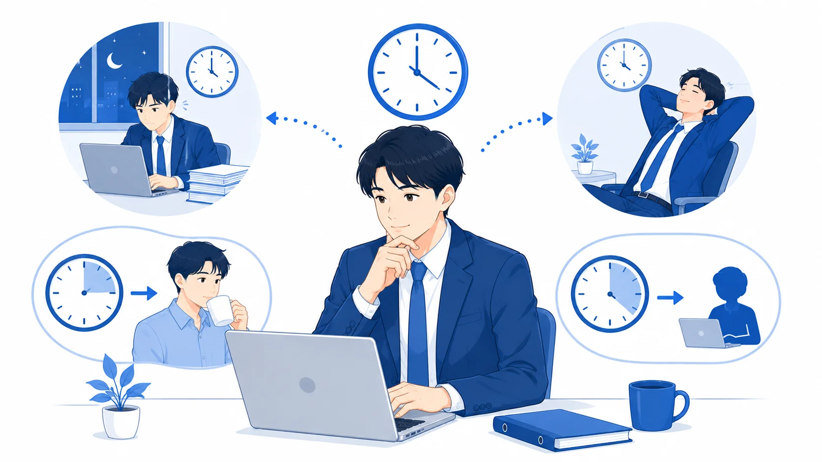 残業や休憩時間の扱い
