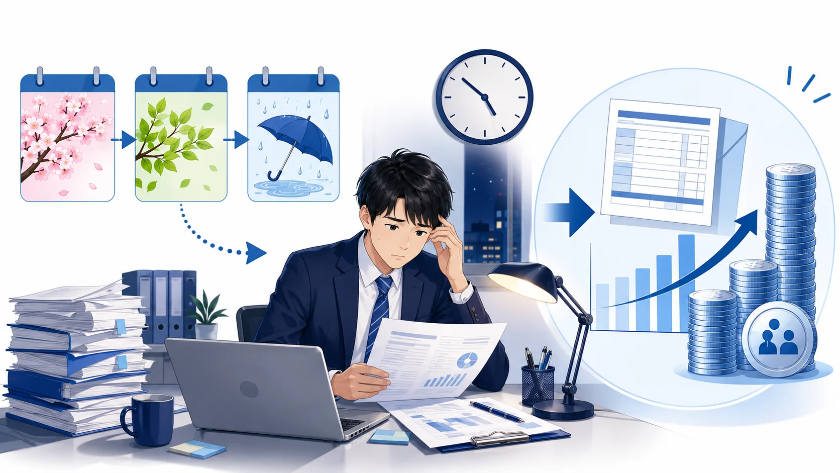 4月5月6月の残業に注意