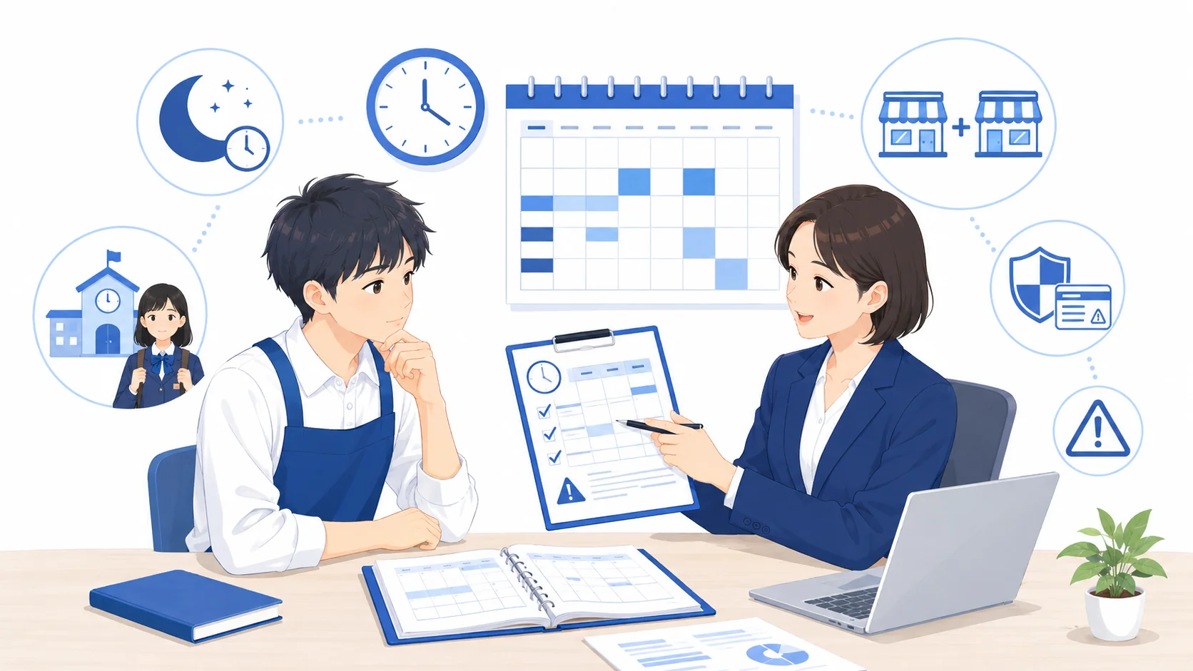 アルバイトの一週間の労働時間と注意点