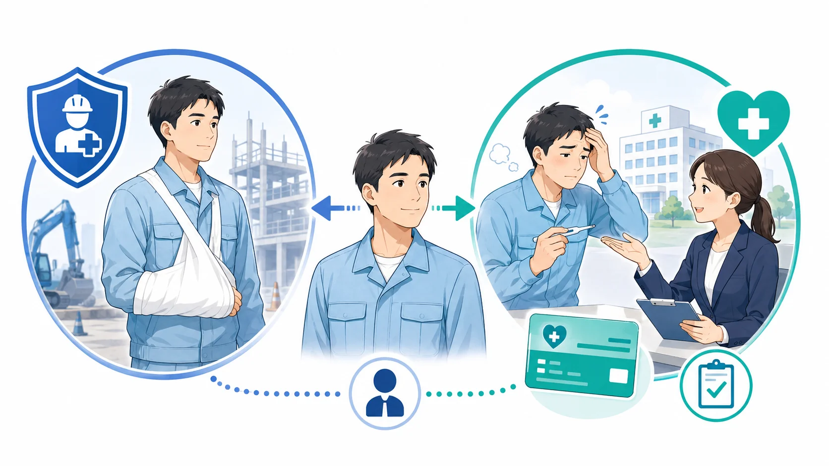 別傷病は健康保険で対応