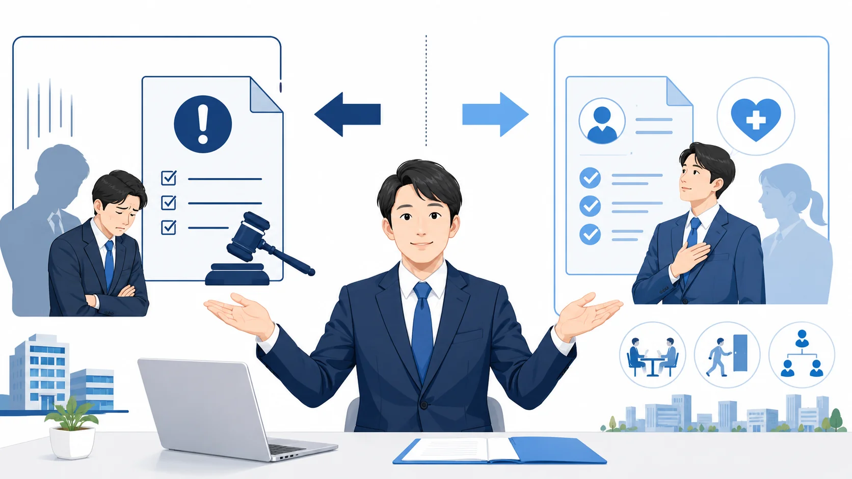 懲戒処分と分限処分の違いを社労士解説