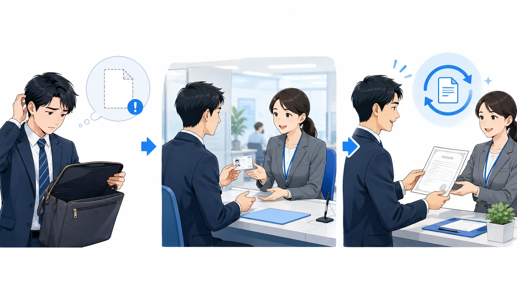 紛失時の再発行方法