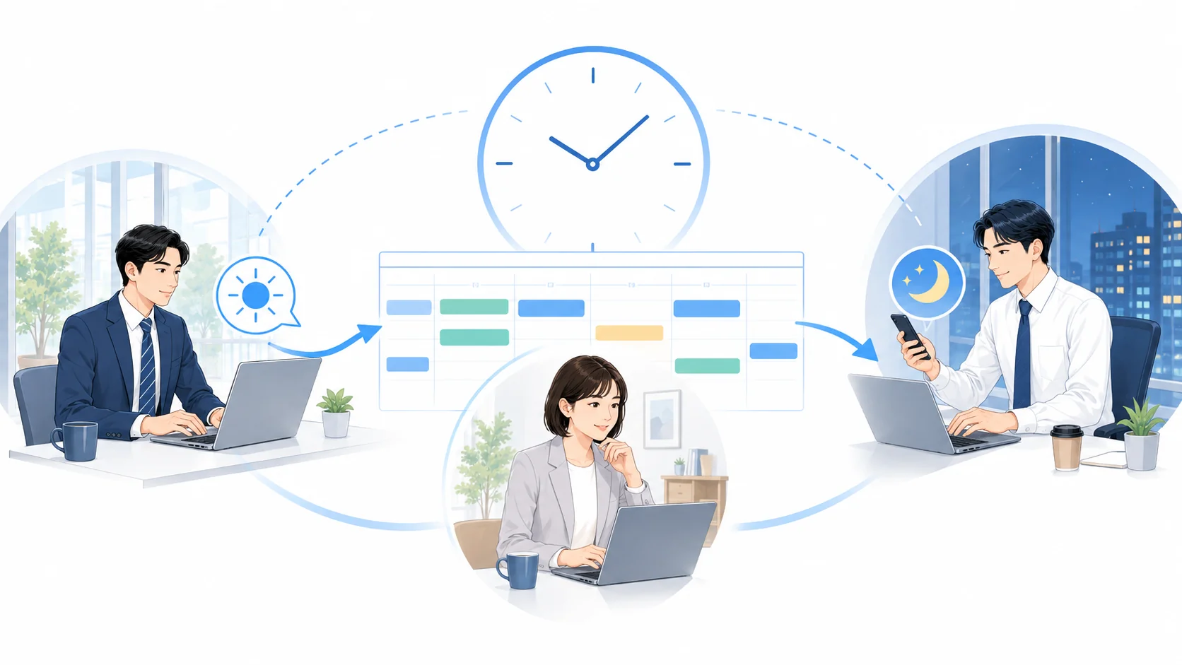 フレックスタイム制でコアタイムなしとは