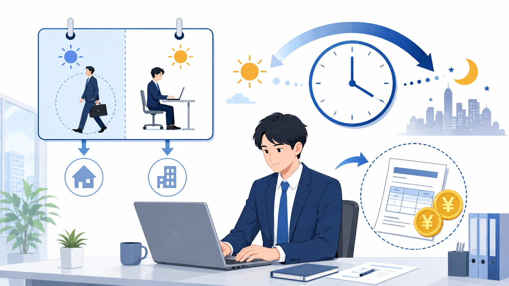 半休取得日の残業代