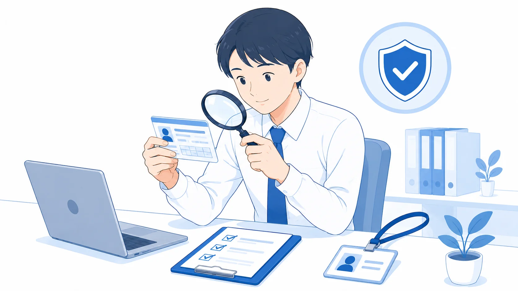 被保険者証を確認する