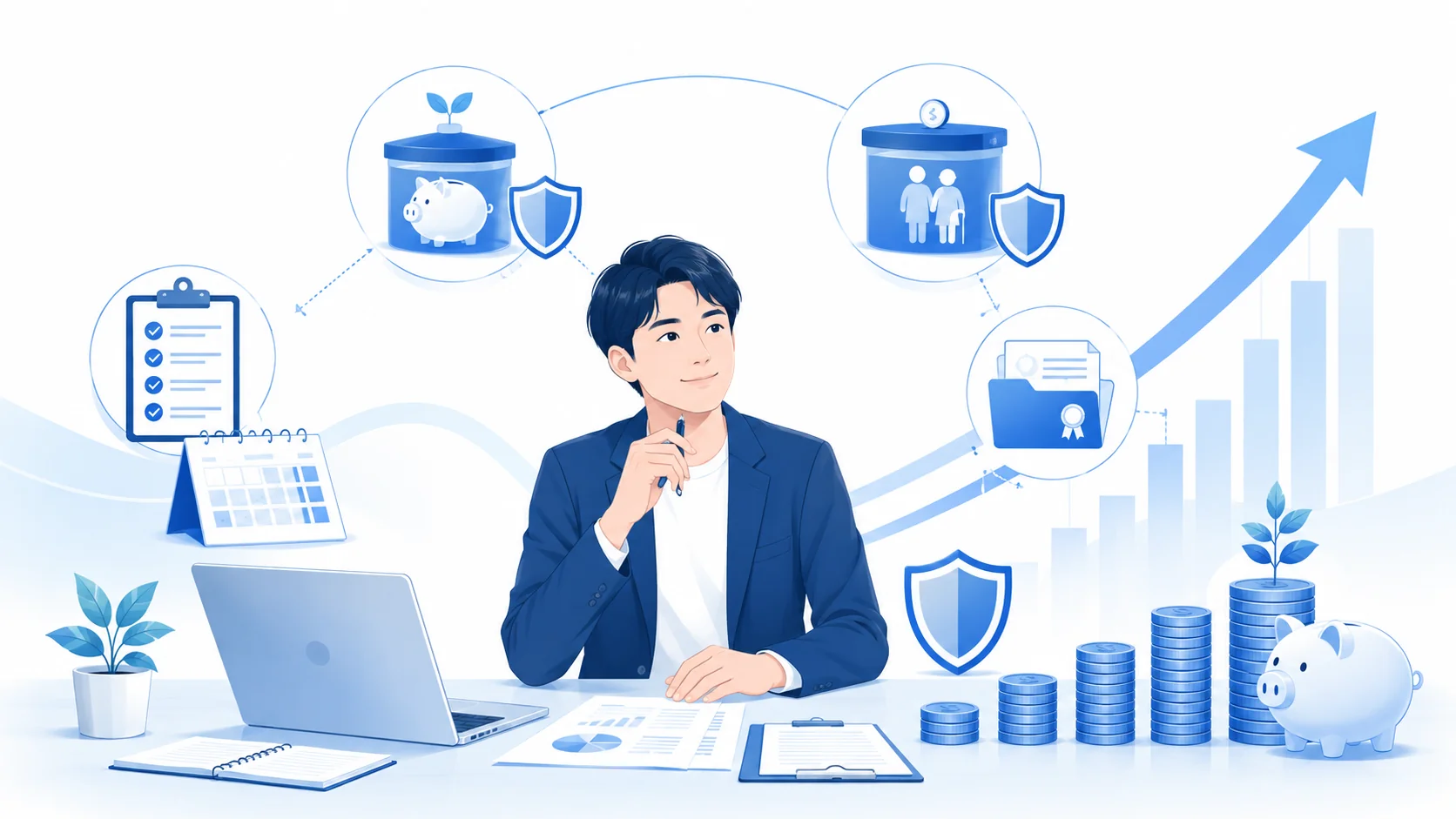 iDeCoや付加年金で備える