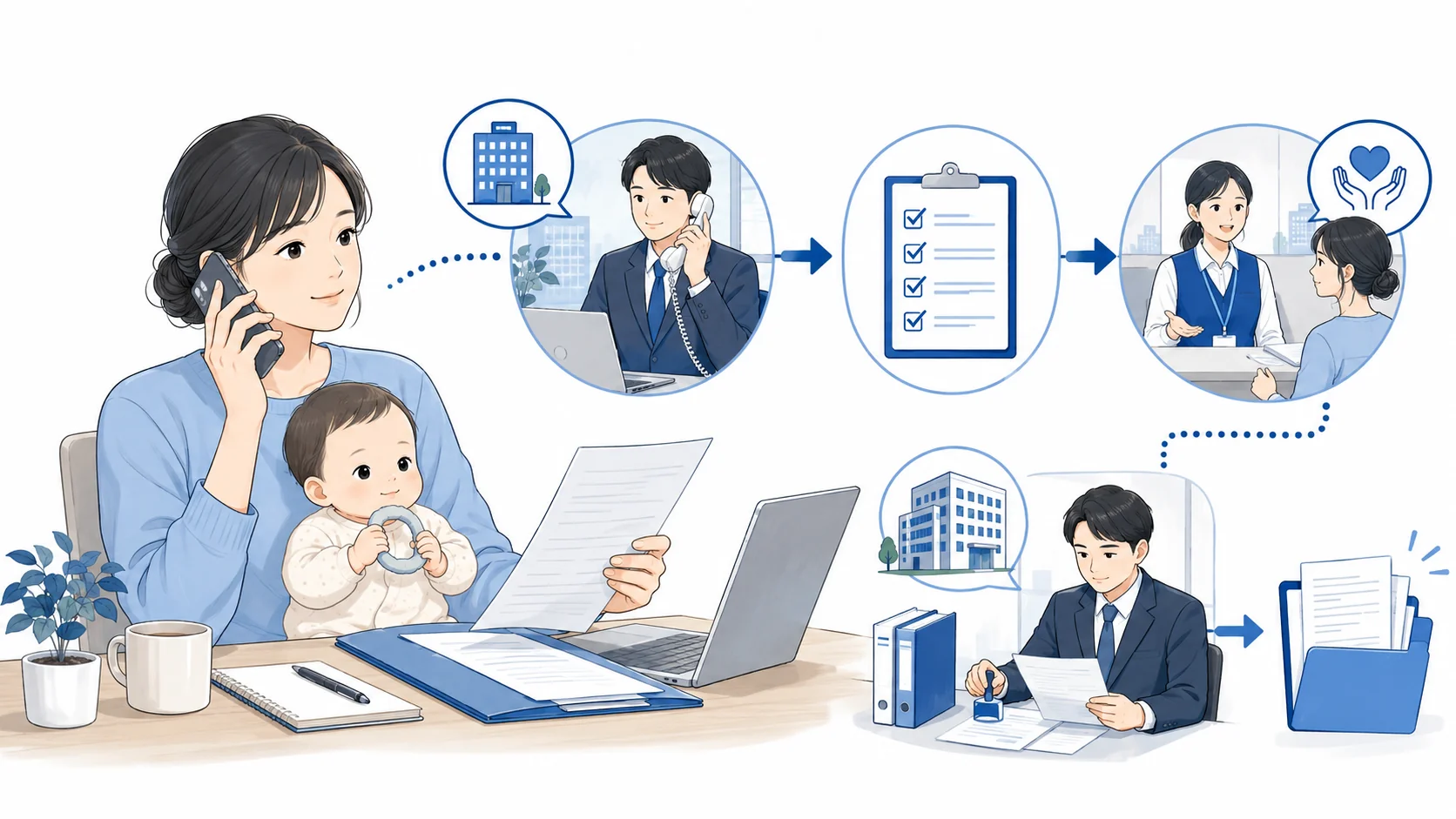 育児休業給付金の申請書が会社から来ない時の対処