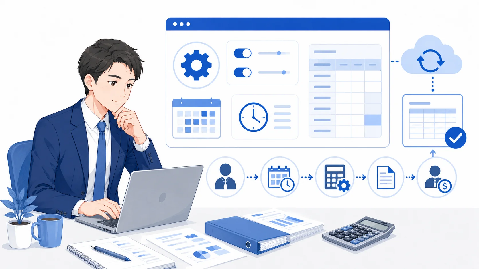 時短勤務の給与計算を自動化する設定