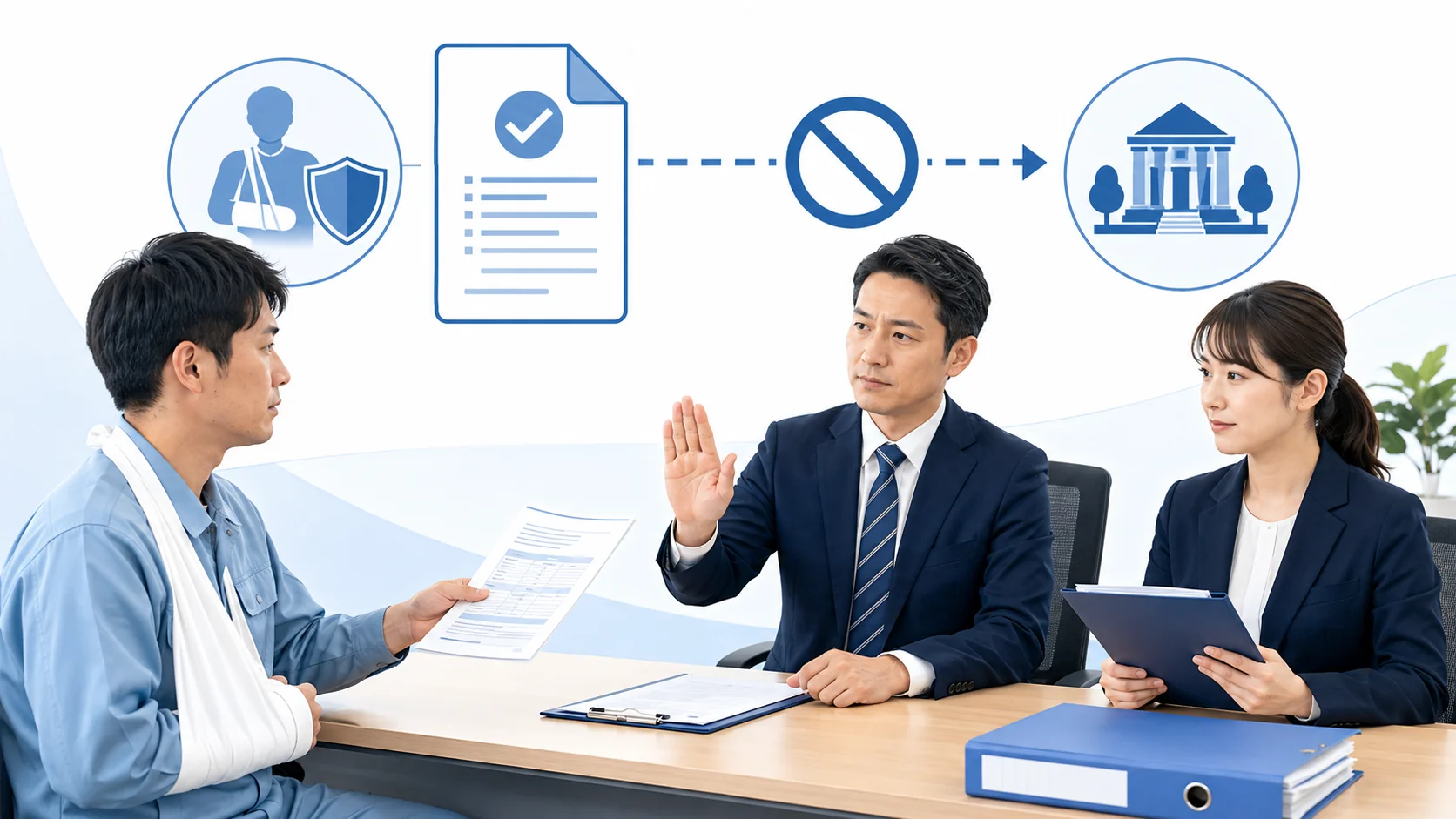 会社が申請を拒む場合