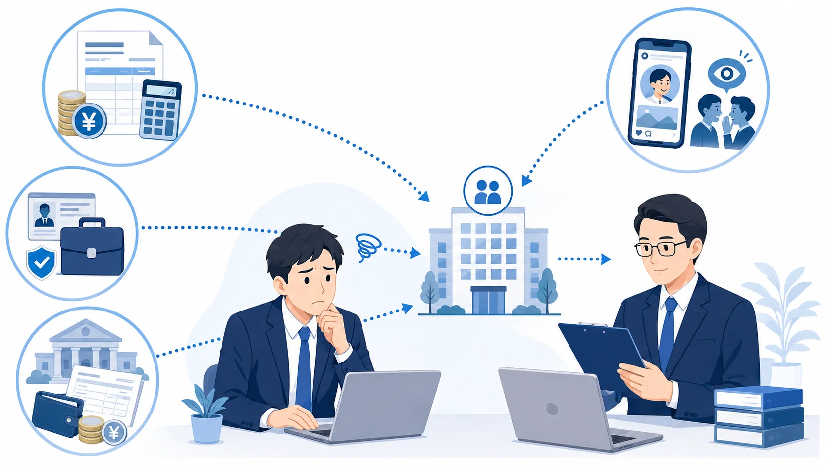 会社にバレる主な経路