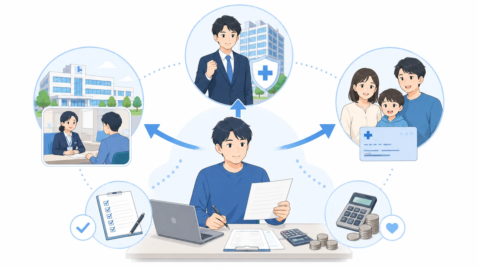 健康保険に入ってない人の対処法
