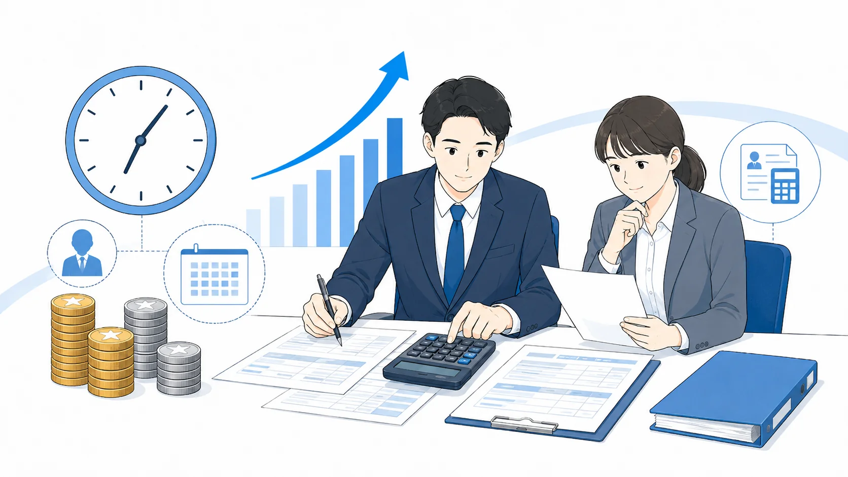基本給20万円の残業代計算