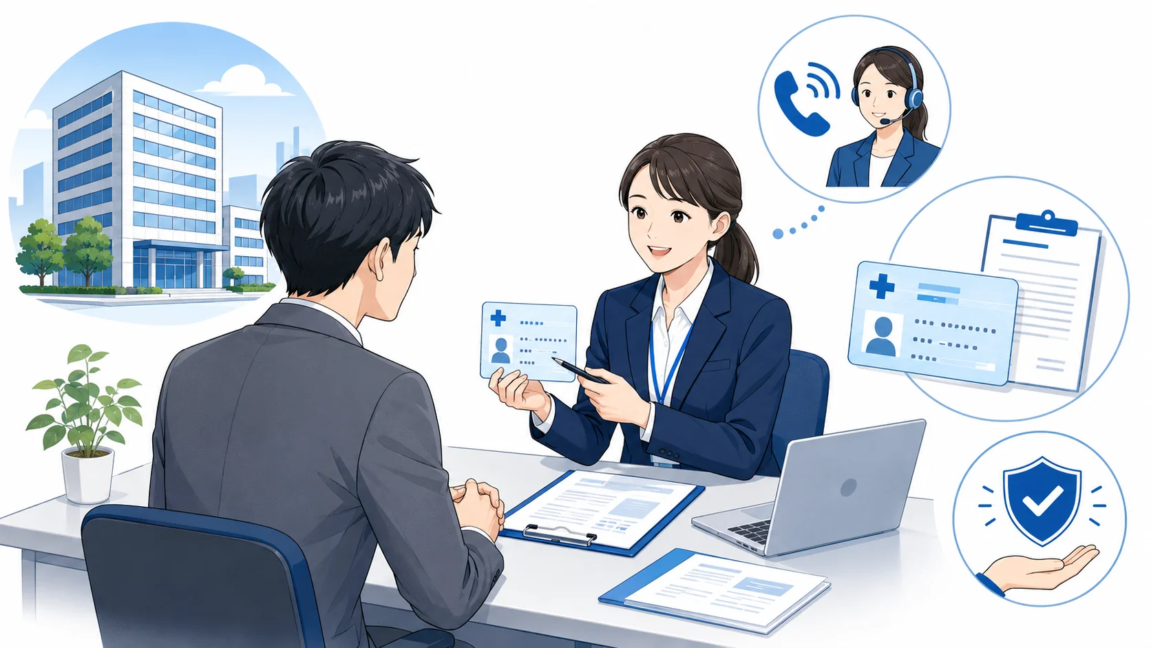 協会けんぽや健保組合に確認