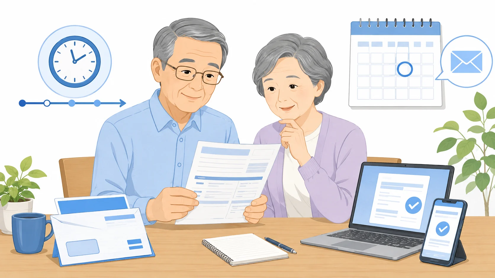 年金振込通知書の確認時期