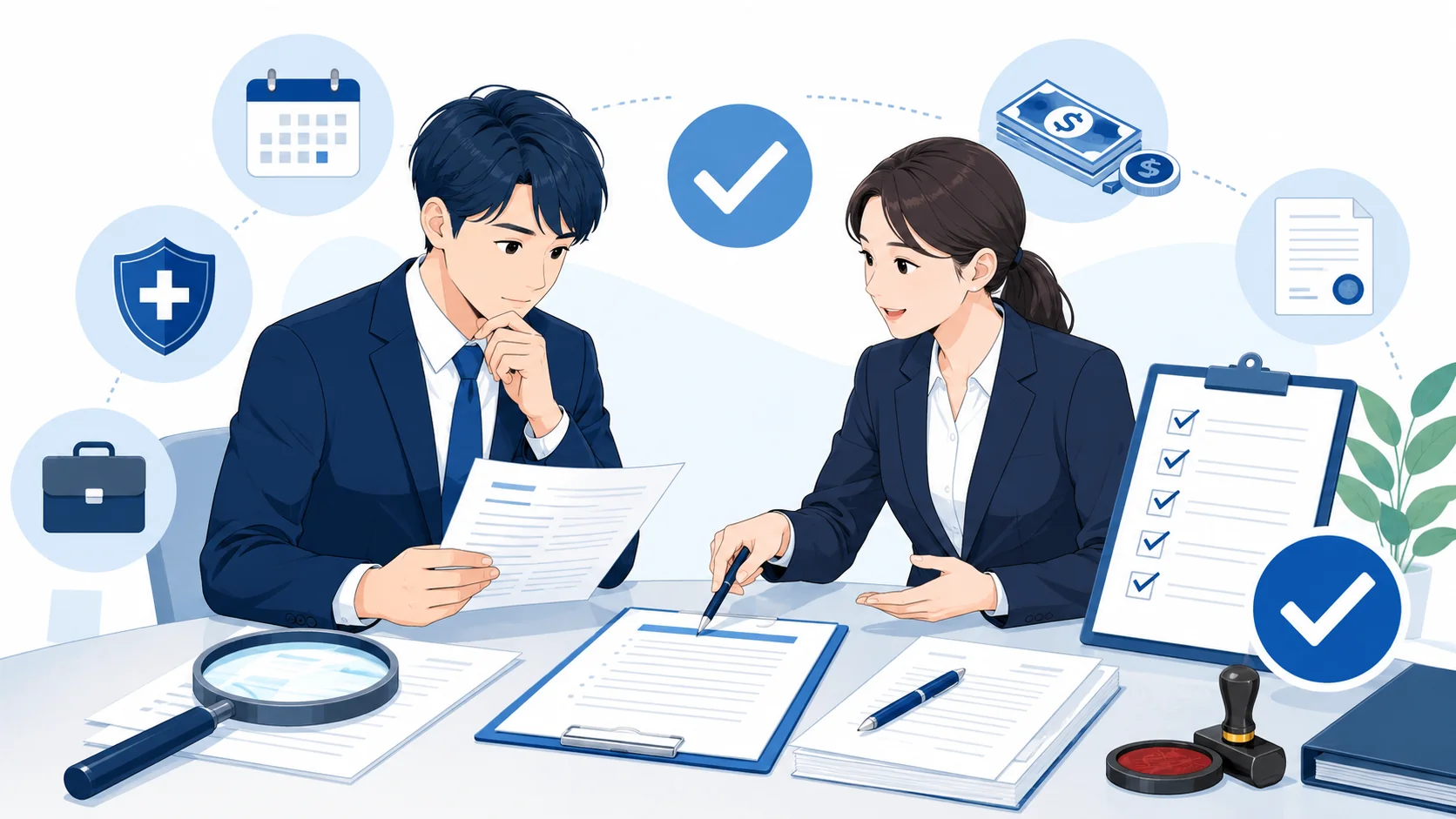 入社前に書面で確認すること