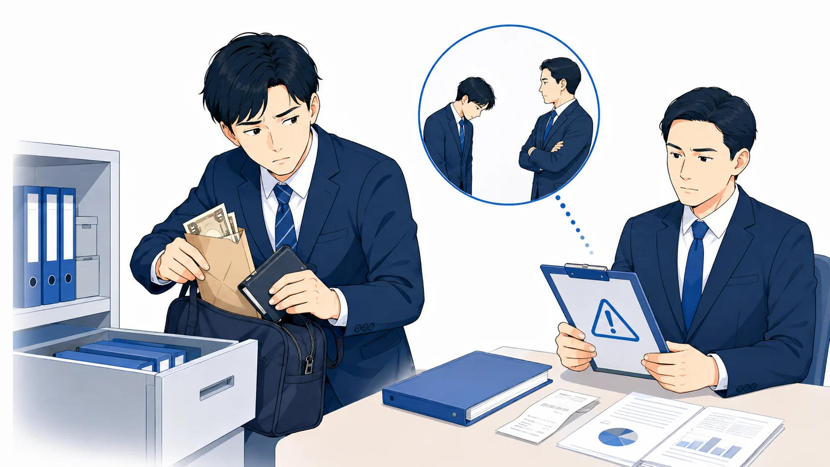 横領や窃盗で解雇される例