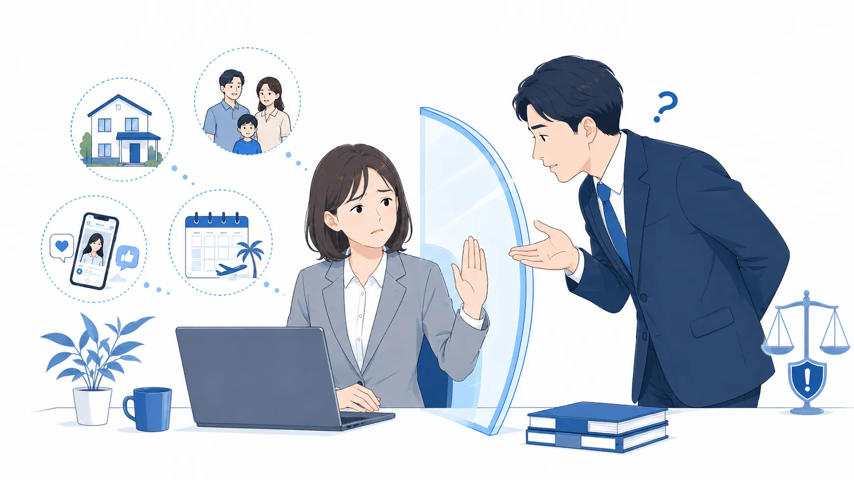 プライベート干渉はハラスメントか