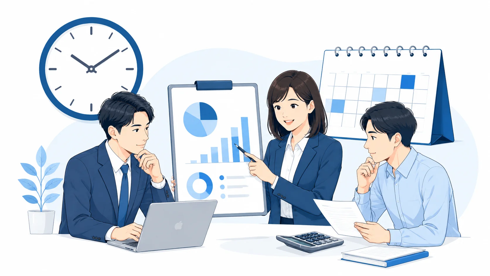 労働時間の平均をまず把握