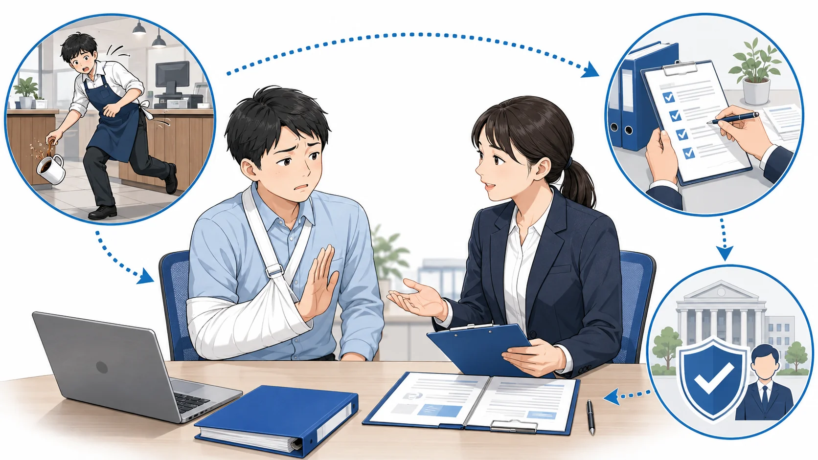 労災申請を拒む従業員対応