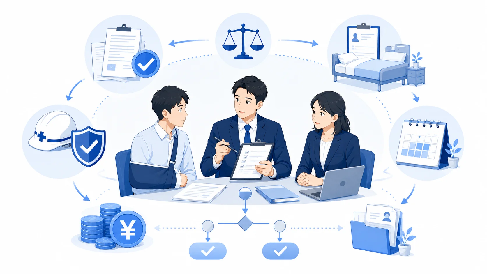 労災と傷病手当はどっちが得か実務判断