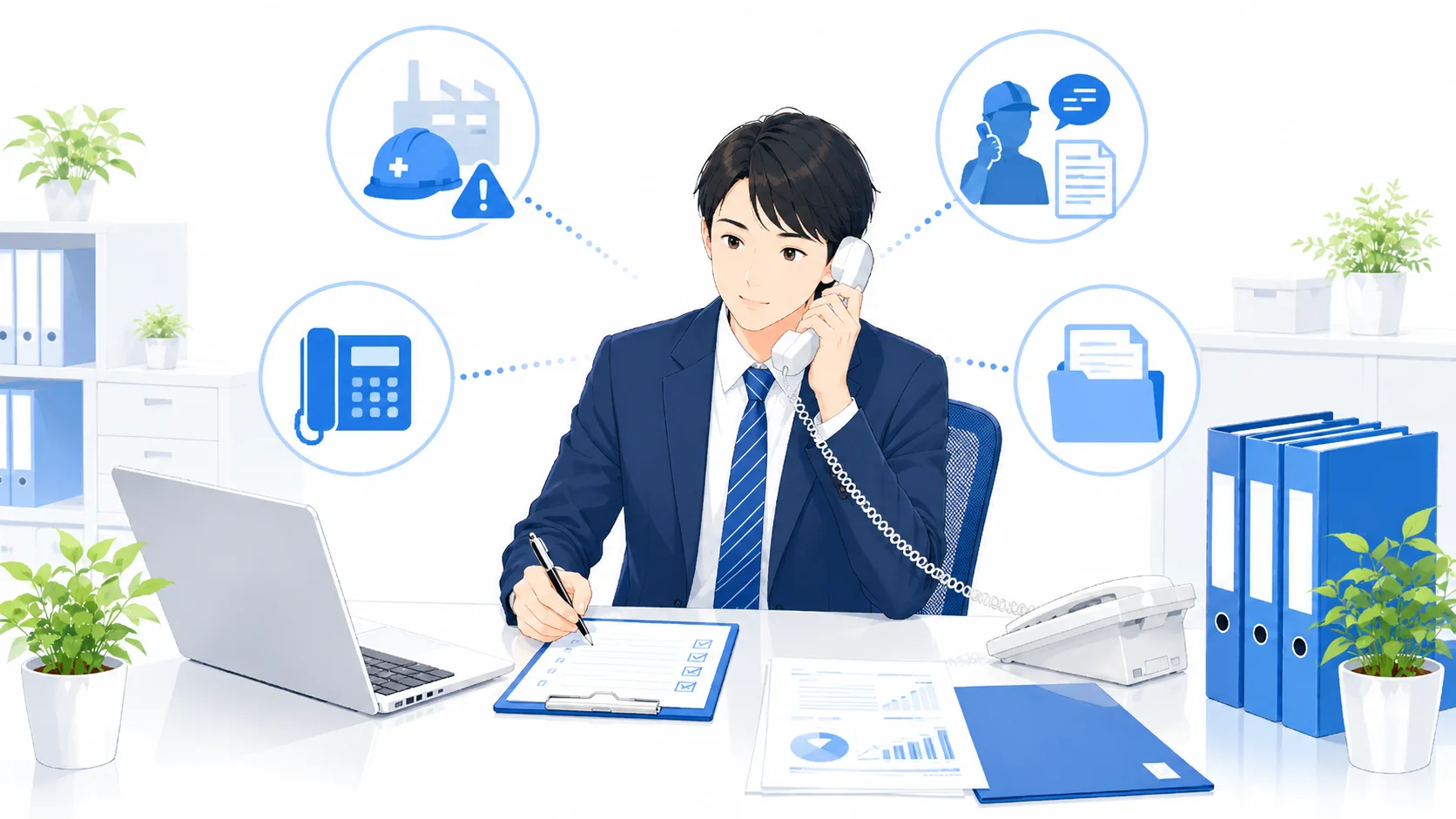 労災や相談照会の電話