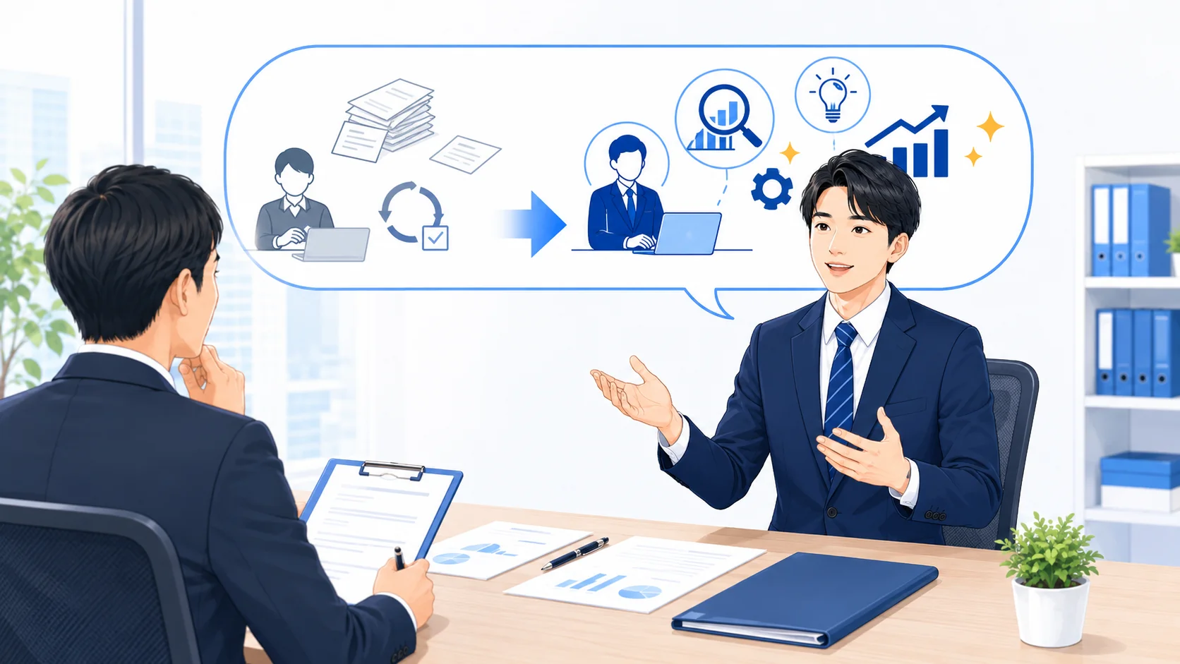 仕事内容が理由の例文