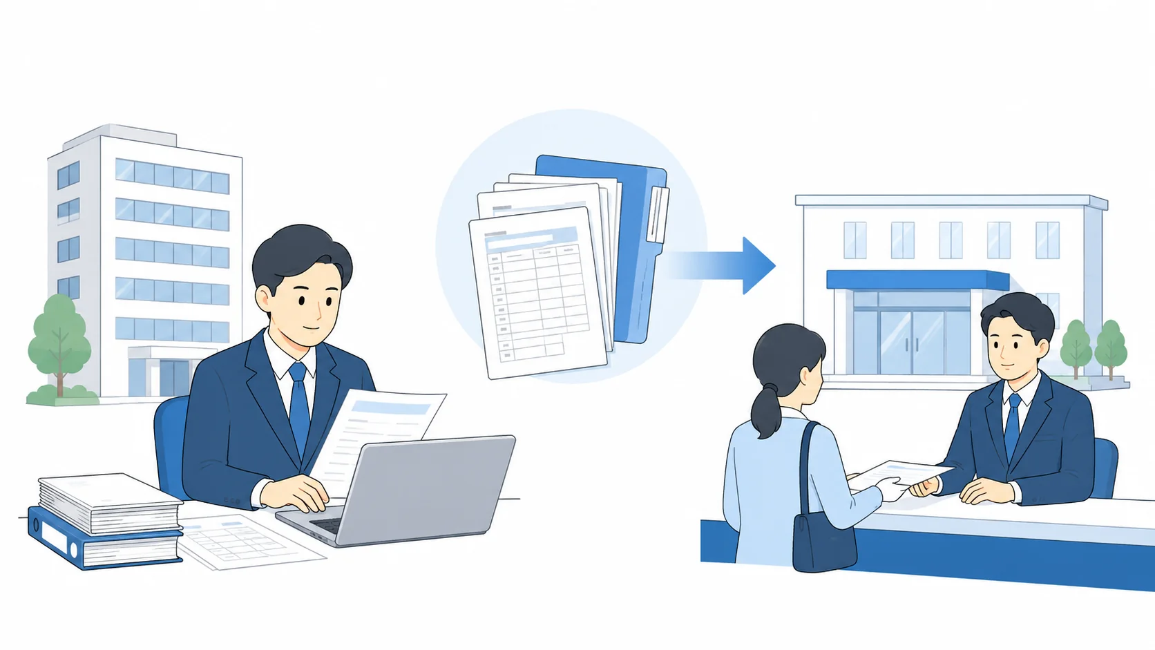 申請は原則として会社が行う