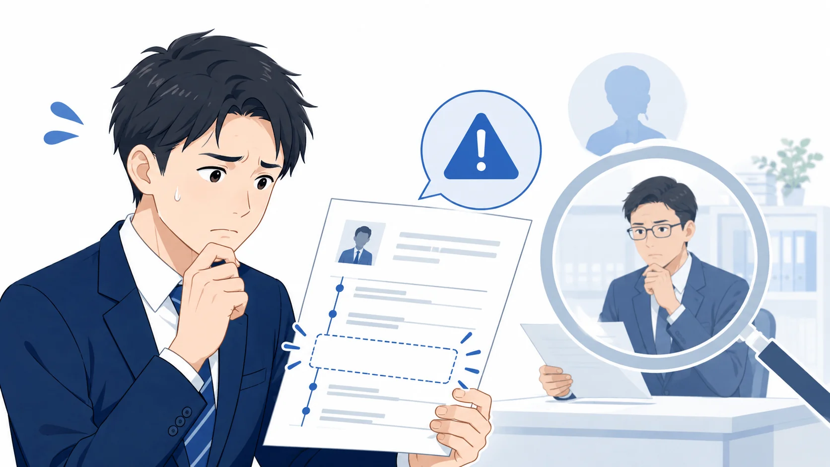 試用期間の退職を履歴書に書かないリスク
