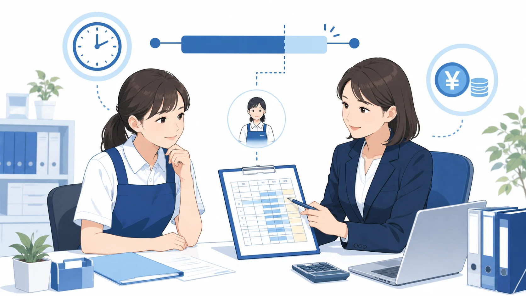 所定労働時間内の残業