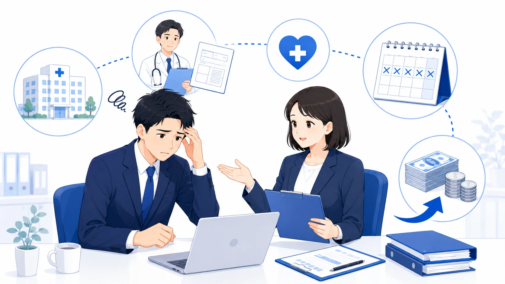 傷病手当金を確認する