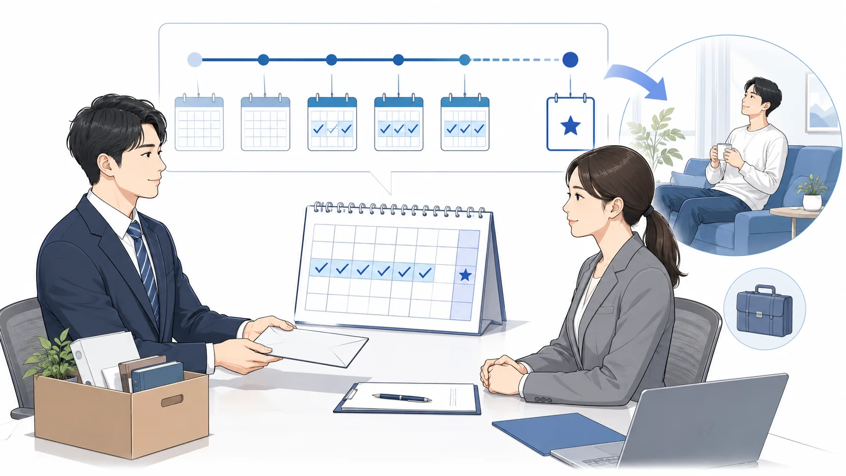 退職時も有給消化できる