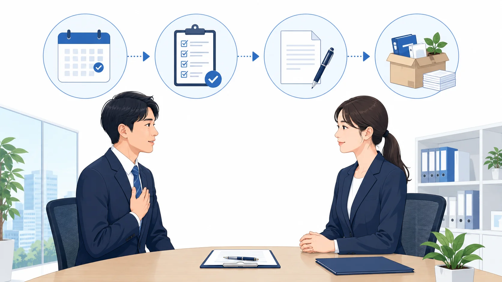 退職を伝える正しい手順