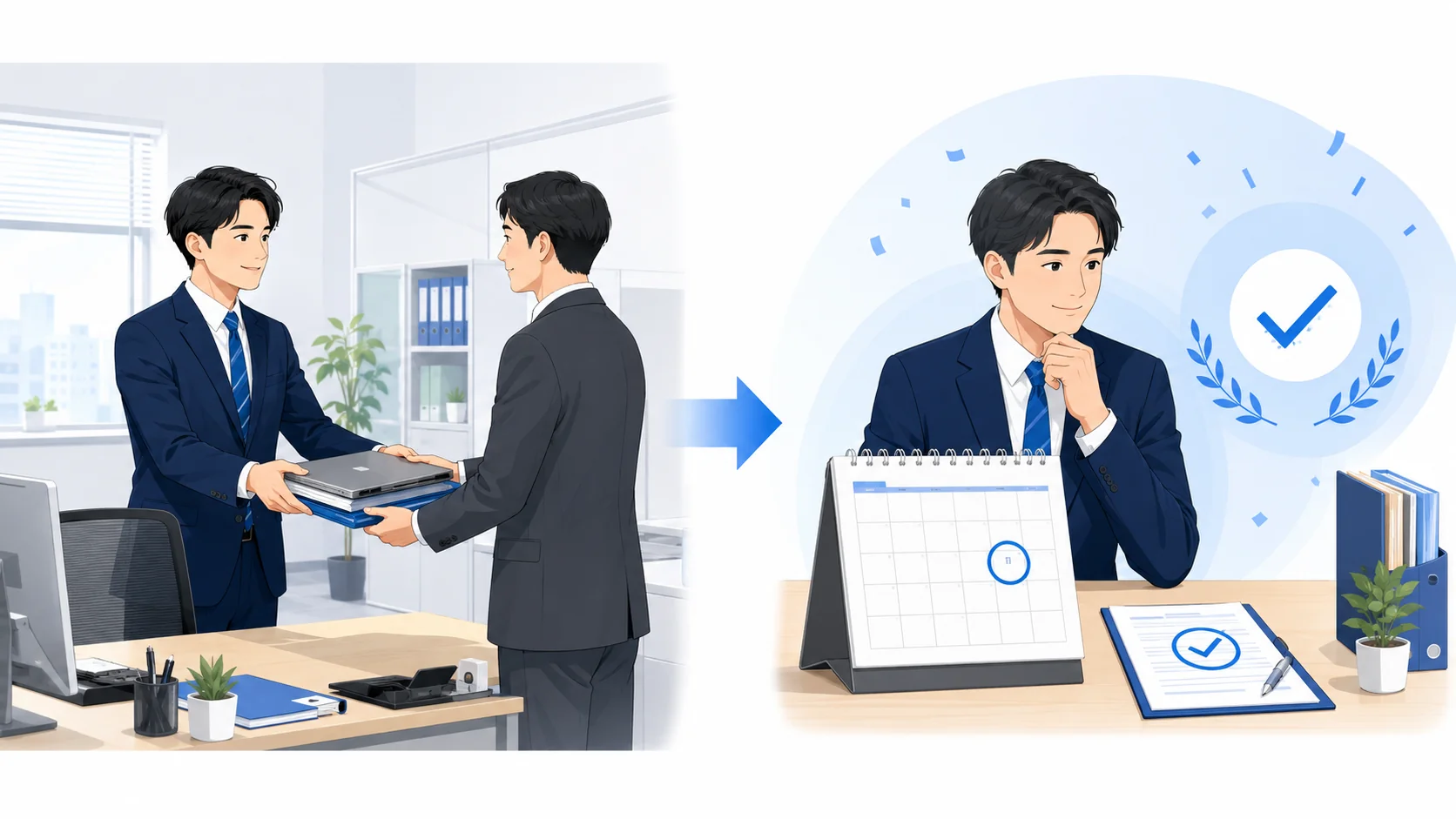 退職日と最終出勤日の定義