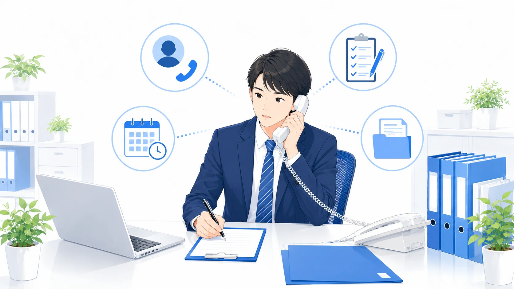 突然の電話で確認すること