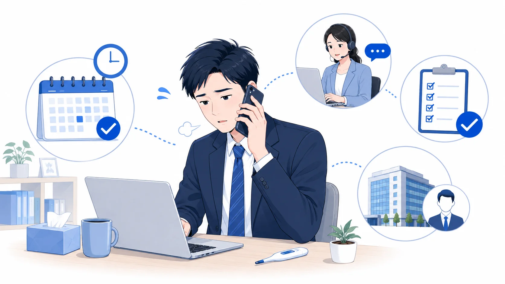 有給の当日申請と体調不良時の実務