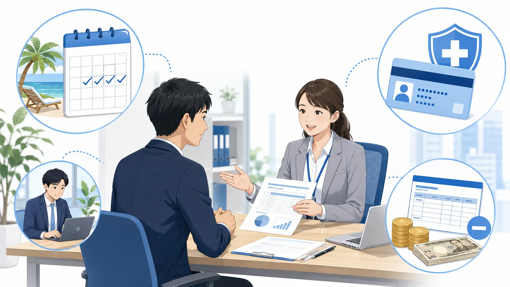 有給消化中の社会保険料