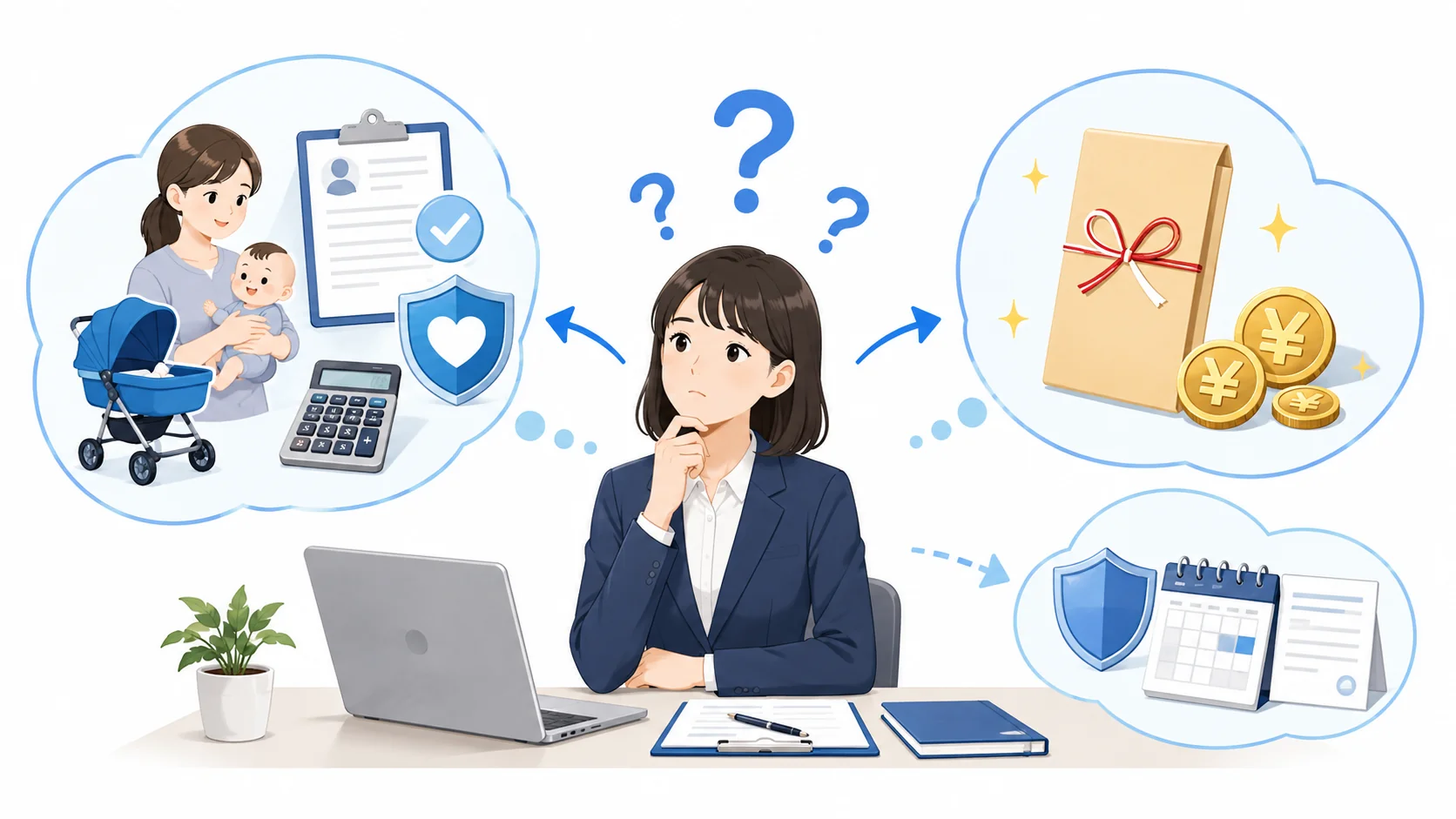 育児休業給付金とボーナスが含まれる誤解