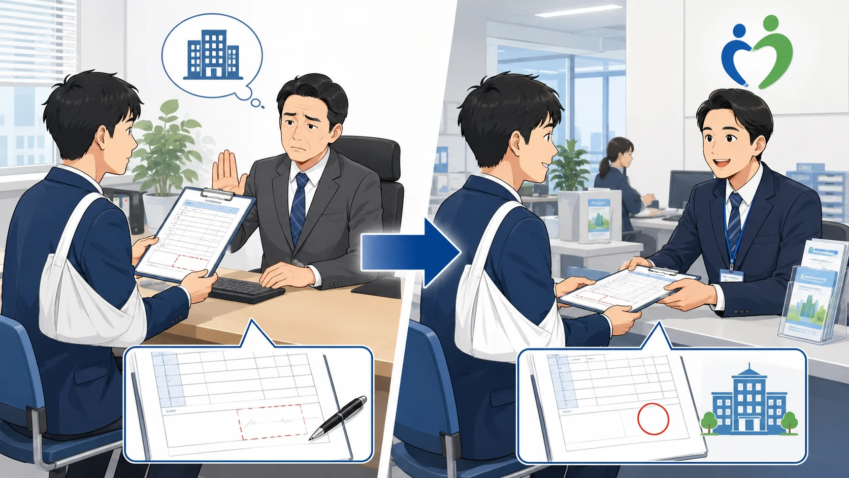 会社が協力しない場合の対応
