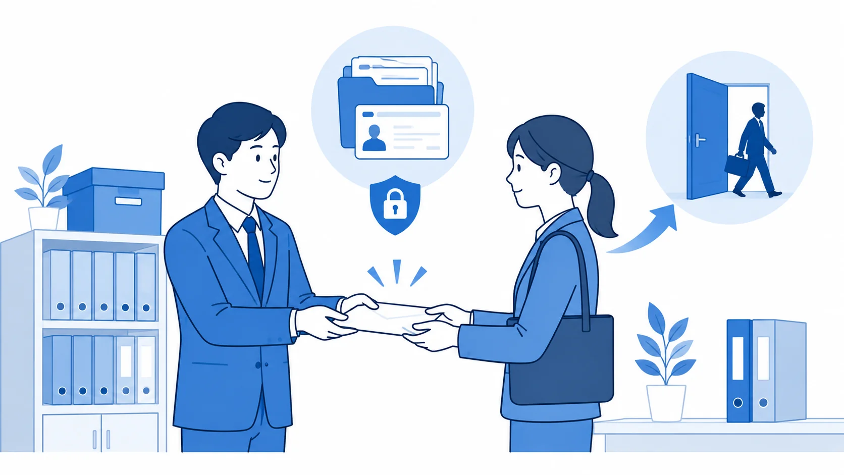 会社保管と退職時返却の注意点