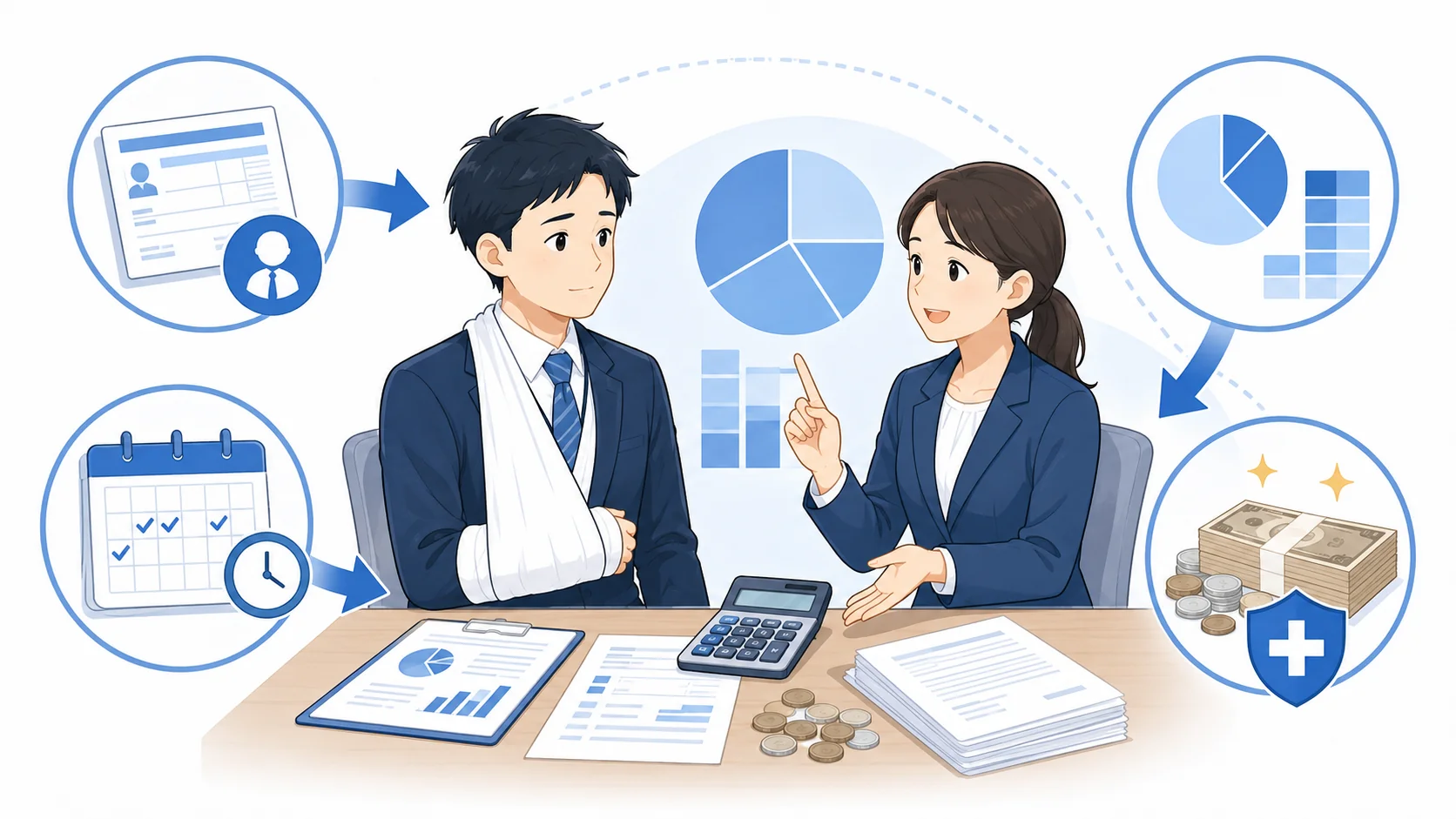 休業補償給付の計算方法