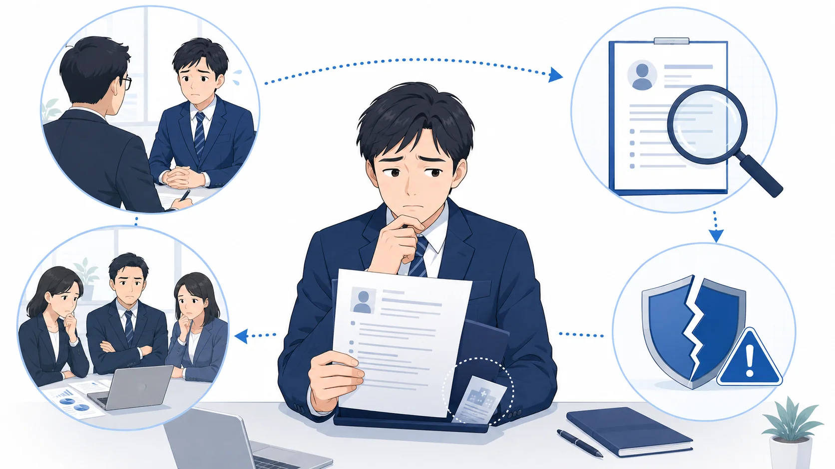 休職歴を隠すリスク