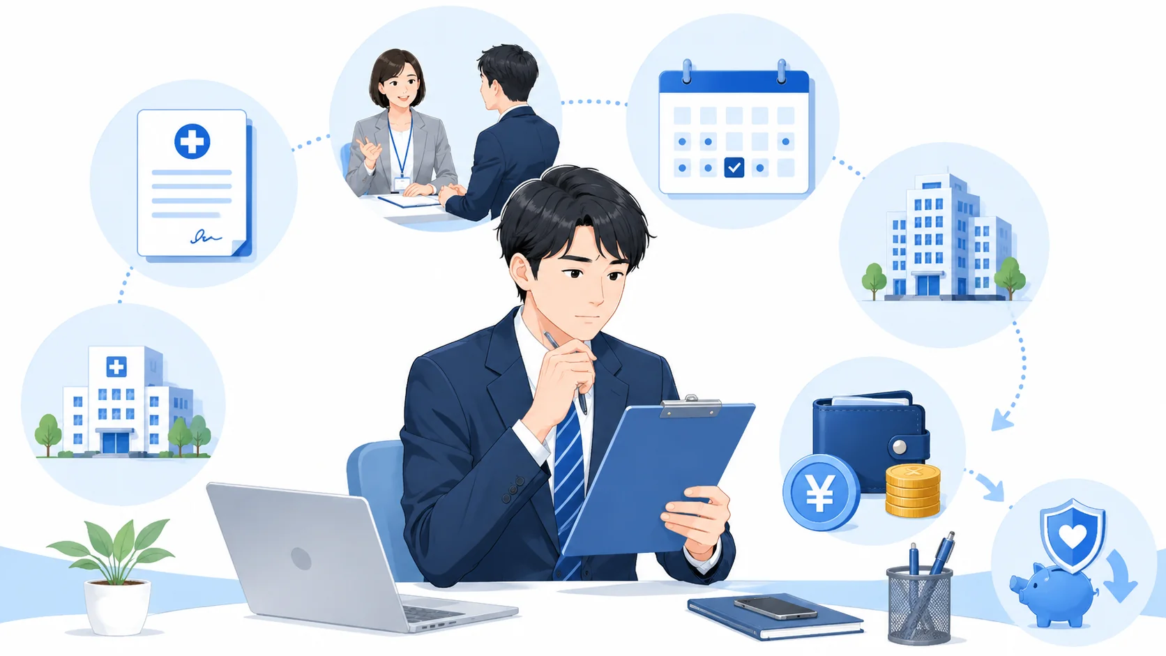休職したい人の手続きとお金
