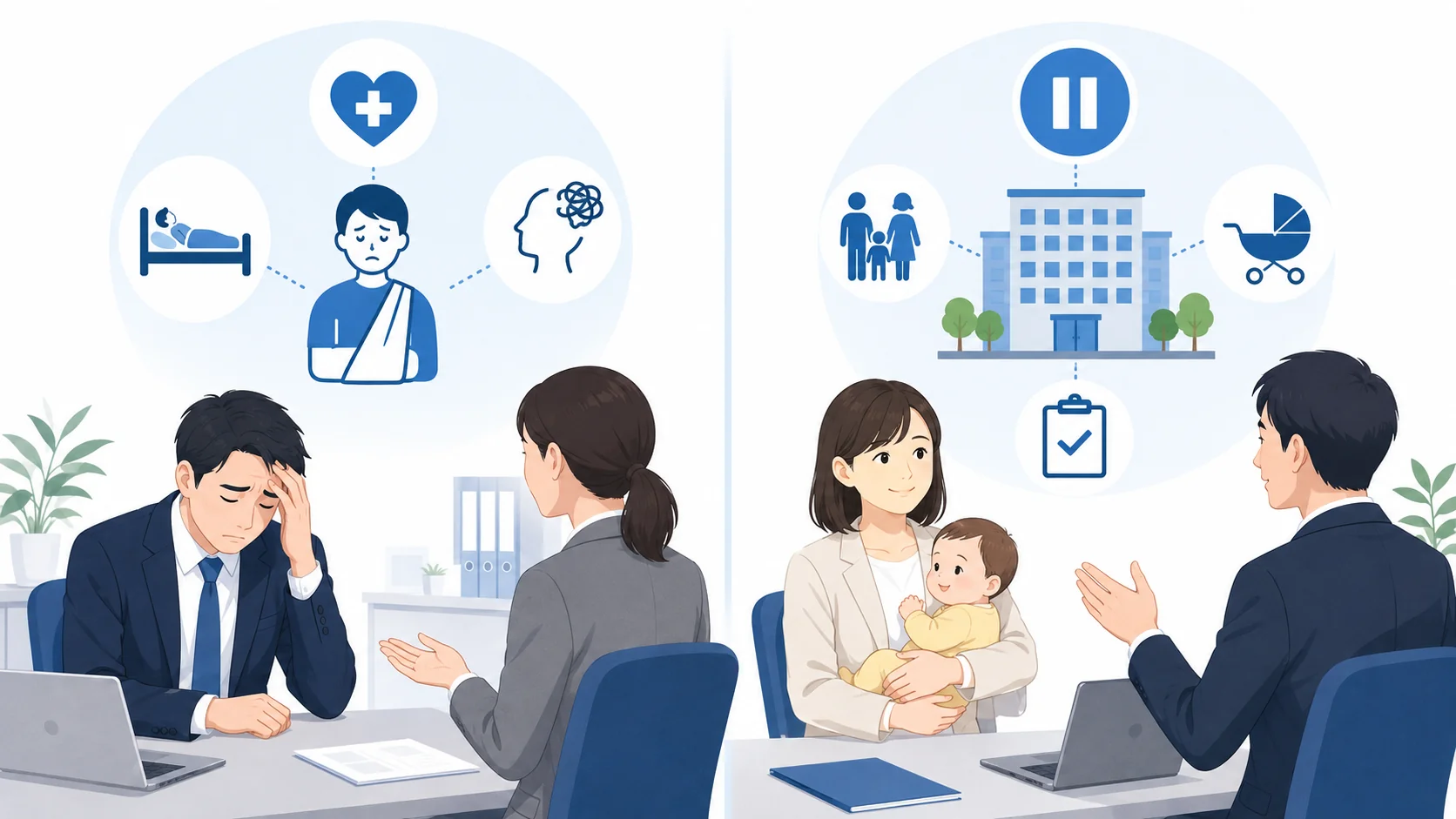 休職と休業の違い