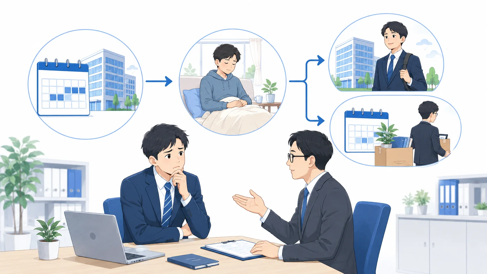 休職前後の有給消化と退職対応