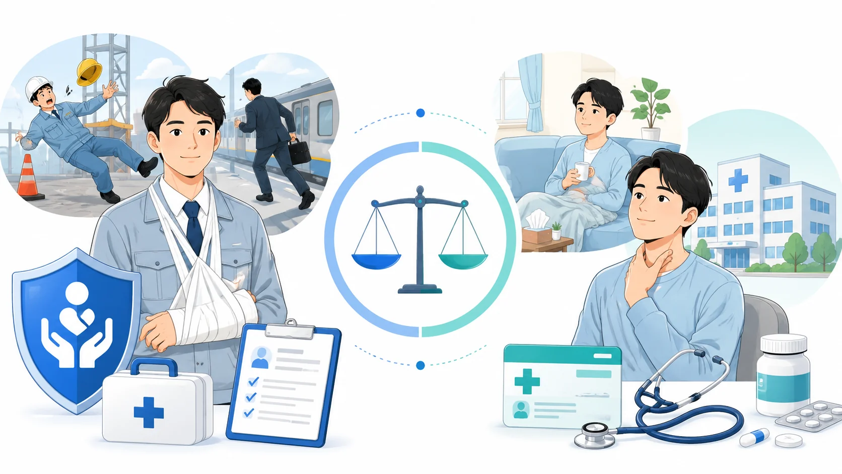 労災保険と健康保険の違い