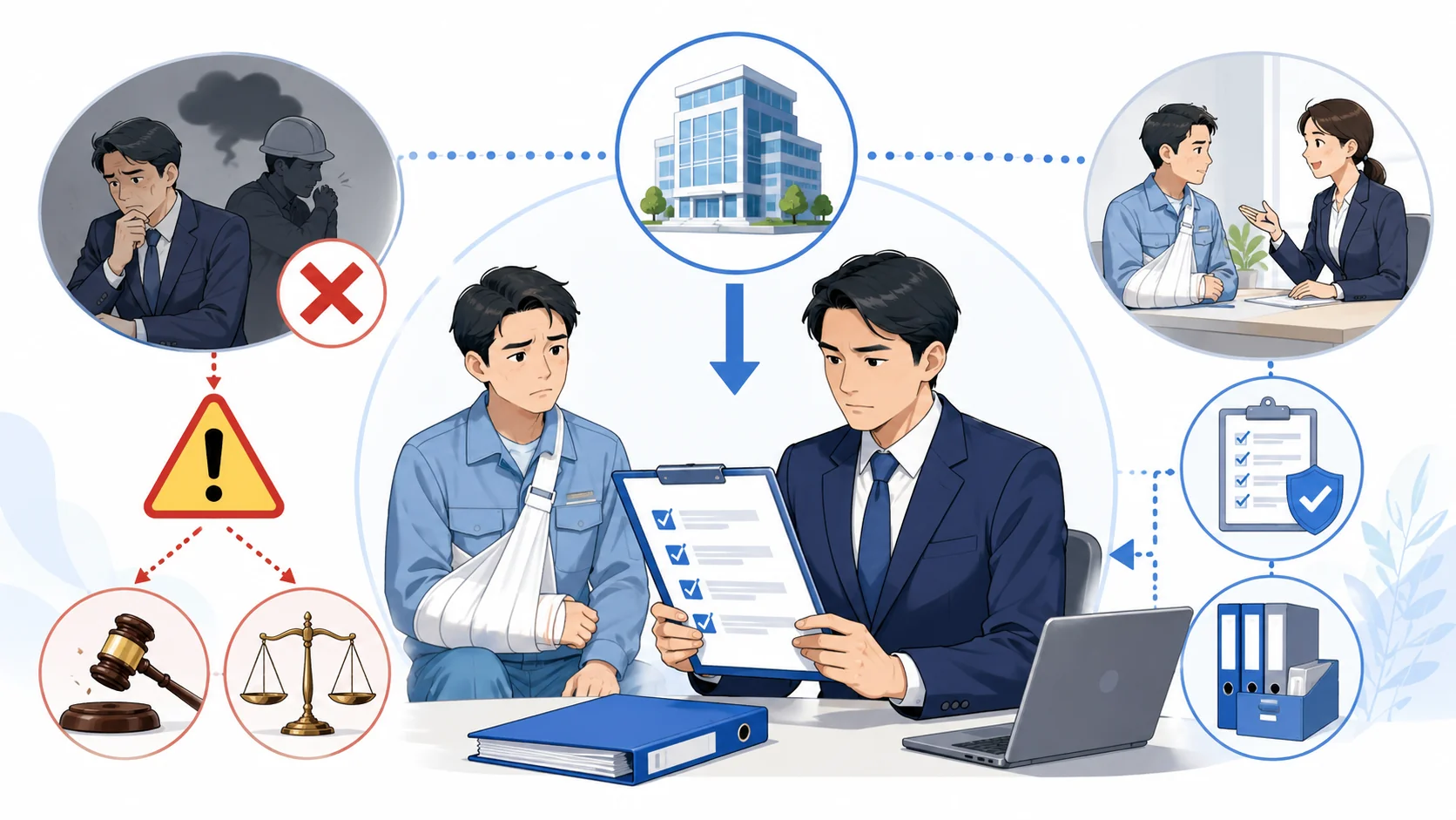 労災隠しの罰則と会社の義務