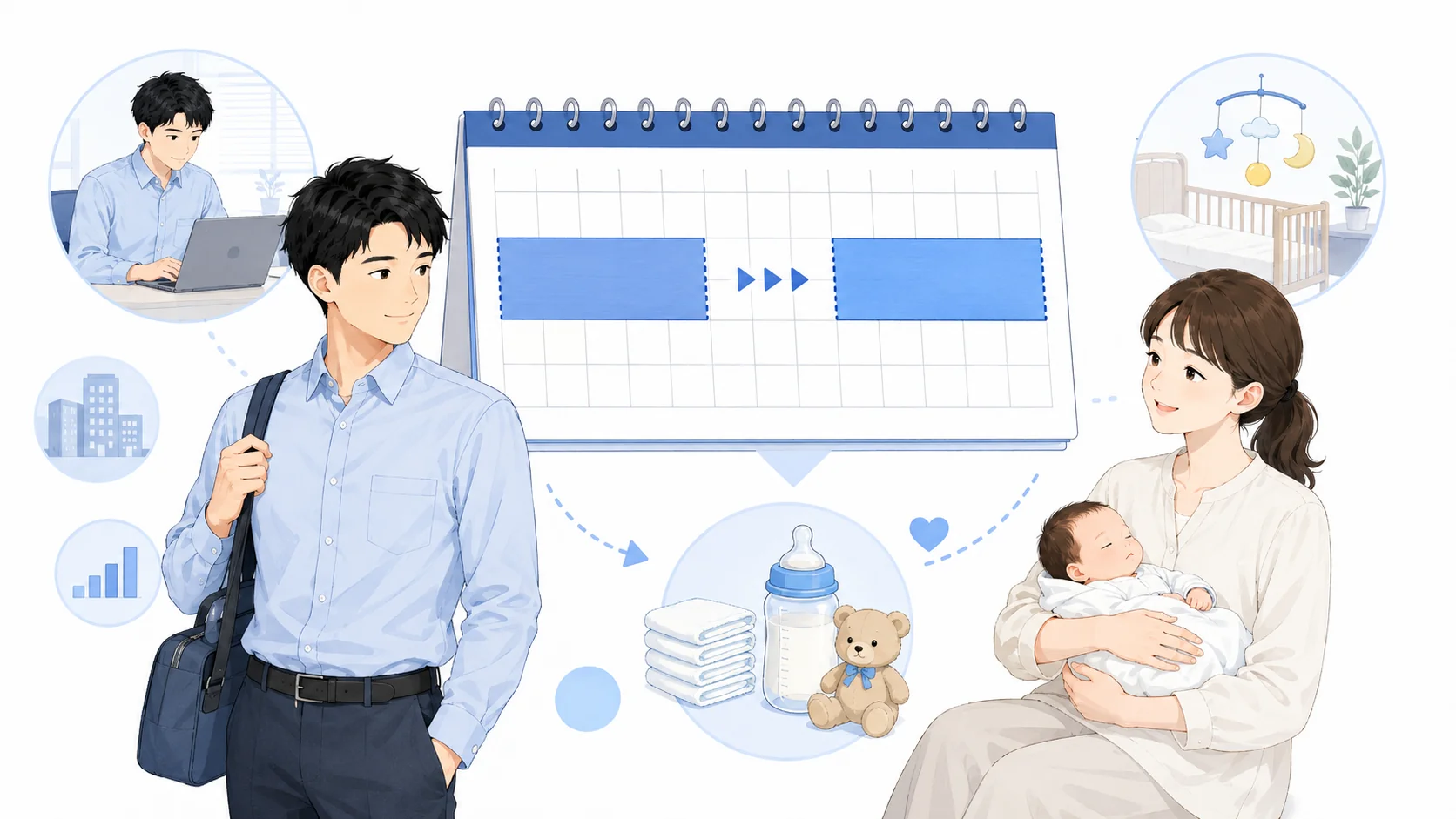 産後パパ育休の分割取得
