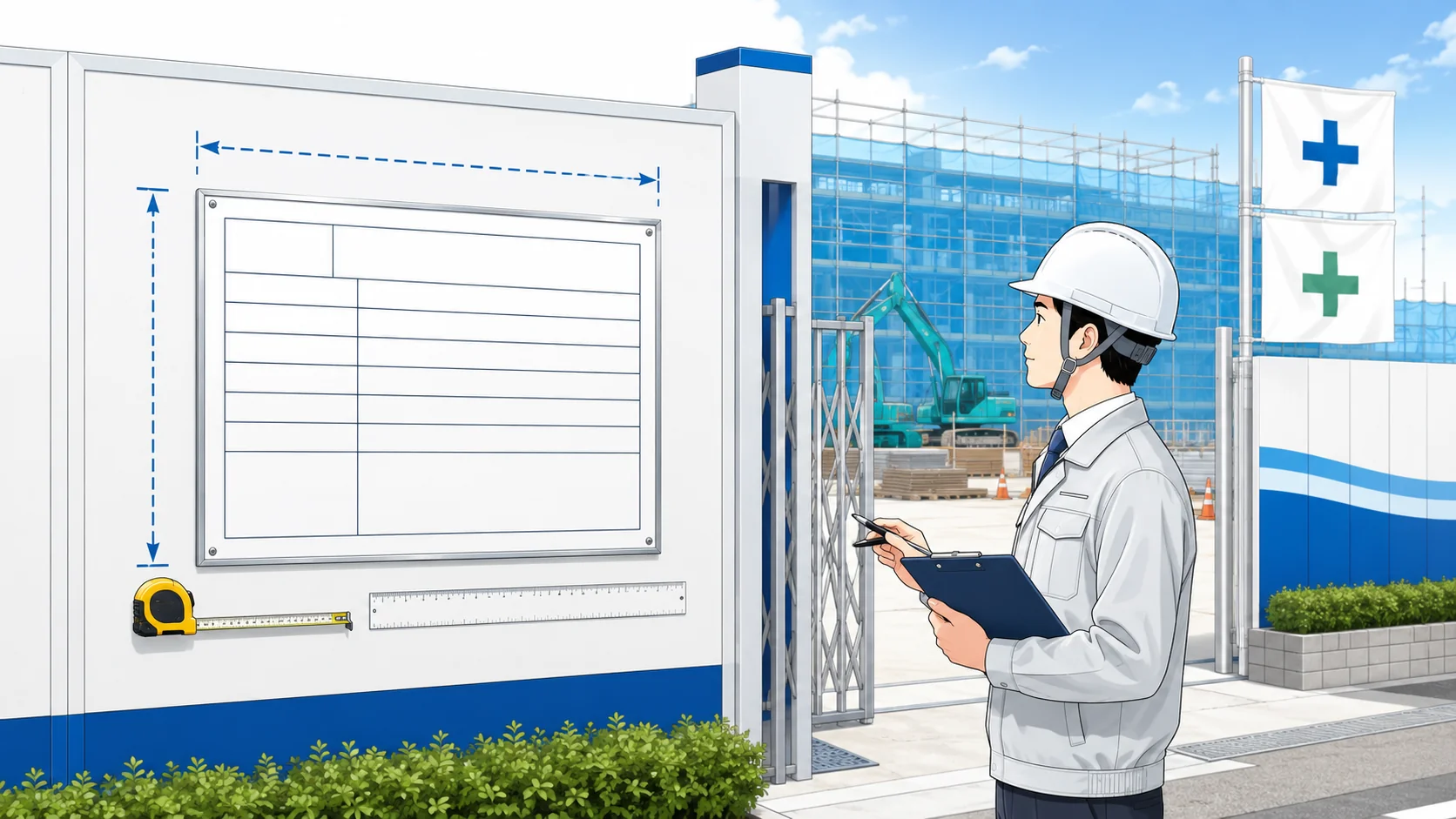 成立票のサイズと掲示場所